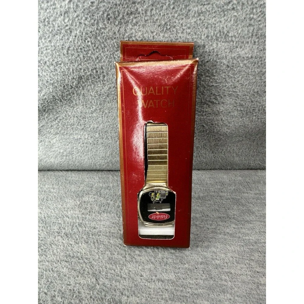PETERBILT TRUCK Vintage Digital Mechanical Analog Gold Tone Watch